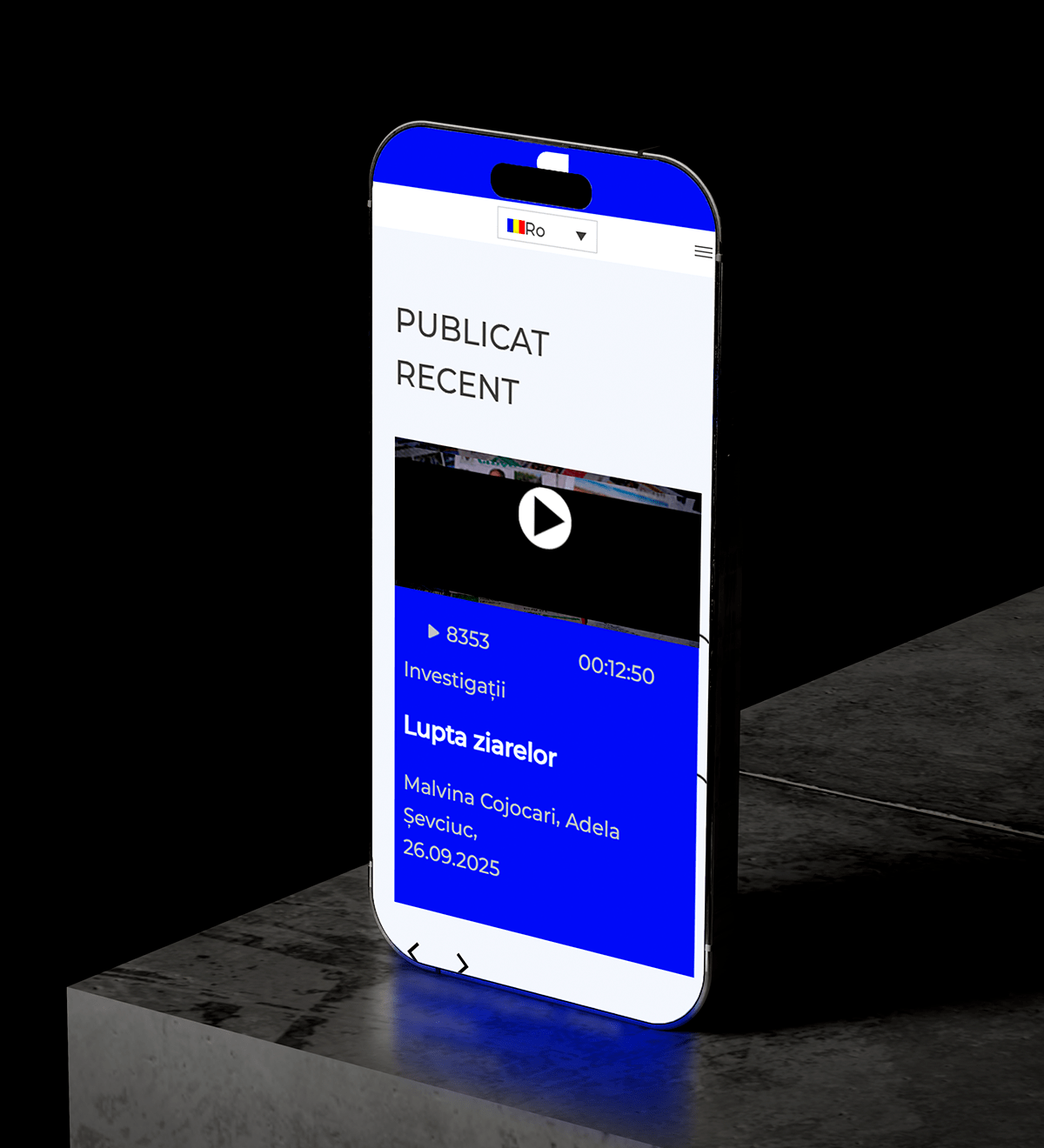 Cu Sens – сайт для независимого медиа, которое борется за правду mobile preview